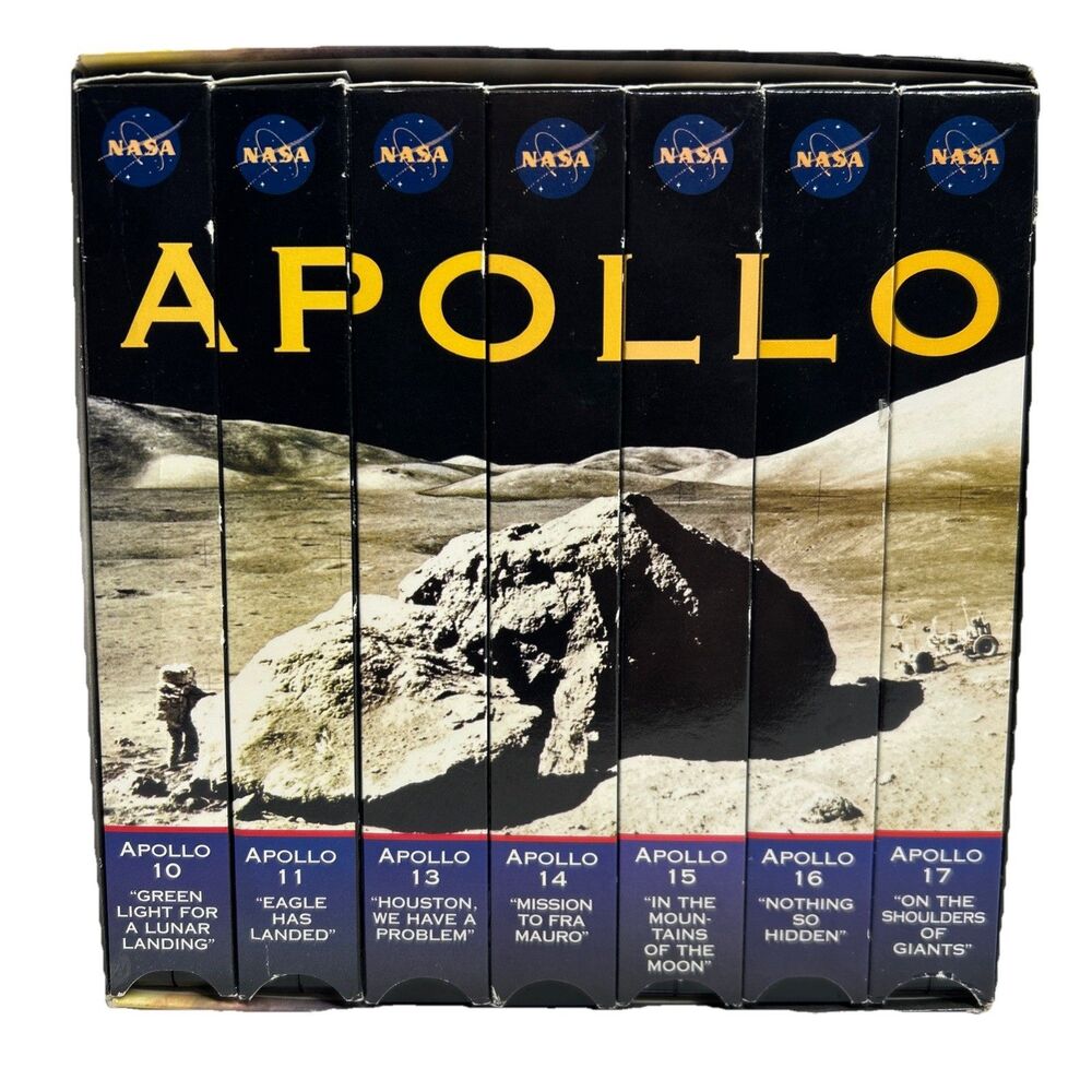 NASA Apollo MMV Video Set Vintage 10 through 17 VHS